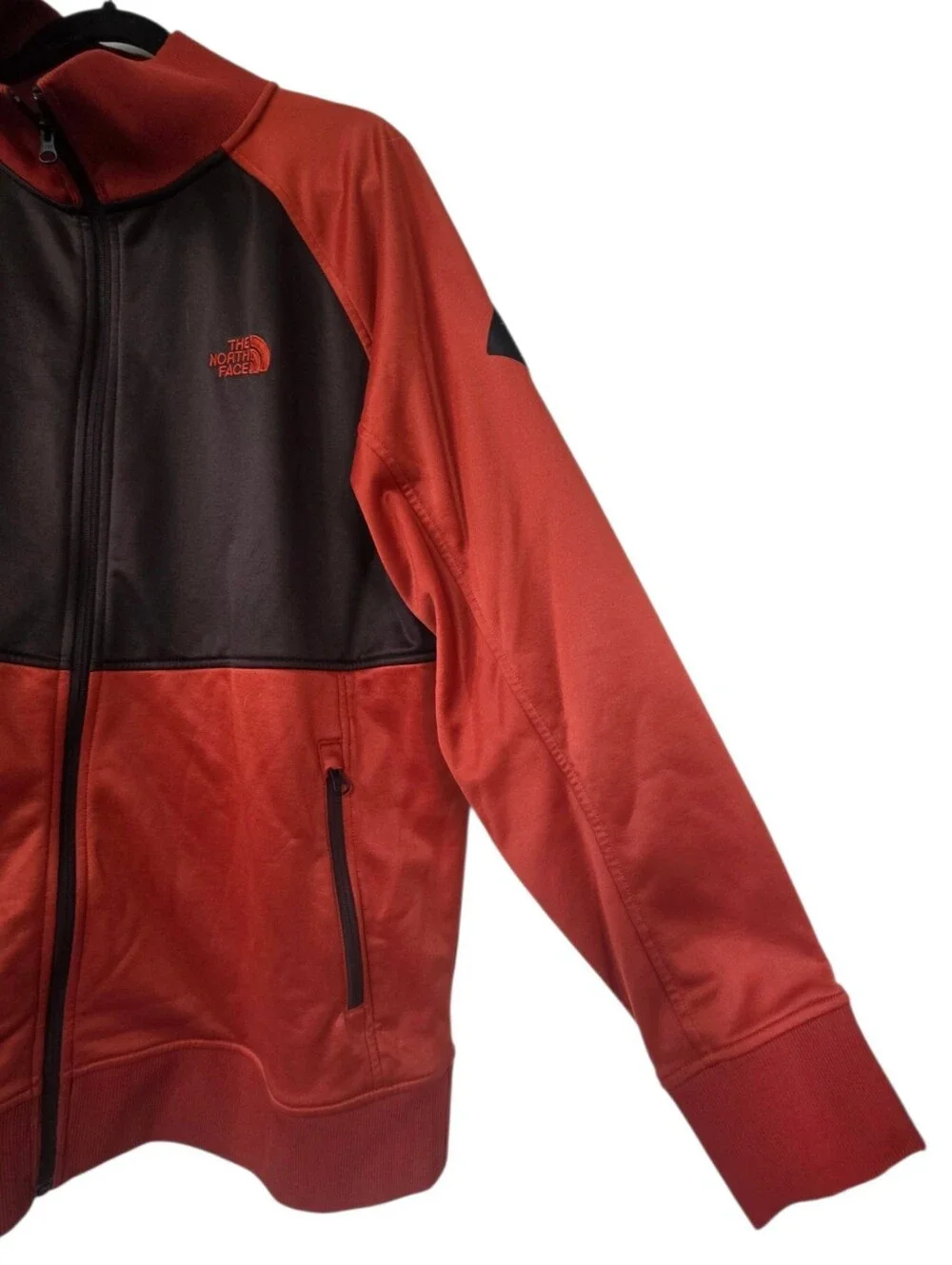 The North Face Takeback Track Jacket Mens Orange Brown Colorblock Gorpcore Sport